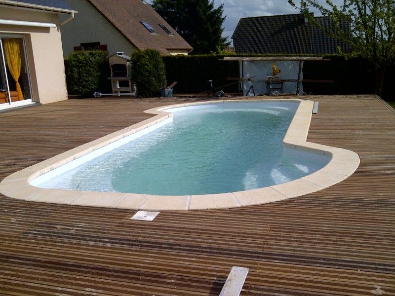 réalisation en Normandie piscine cologne 8m par 4.10M