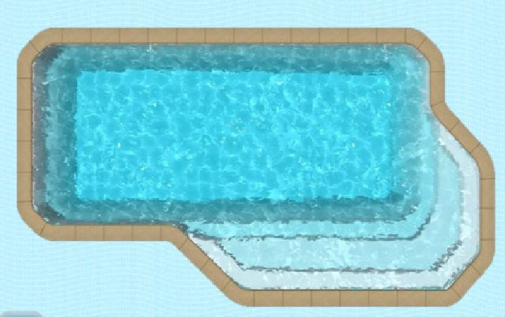 PISCINE COQUE SWEETY TROPICAL - 9M60 X 5M80